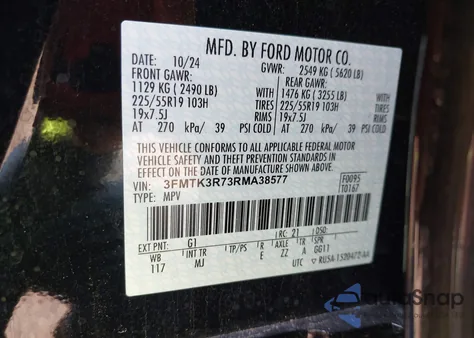 2024 Ford Mustang Mach-E Premium from USA, damaged, VIN 3FMTK3R73RMA38577